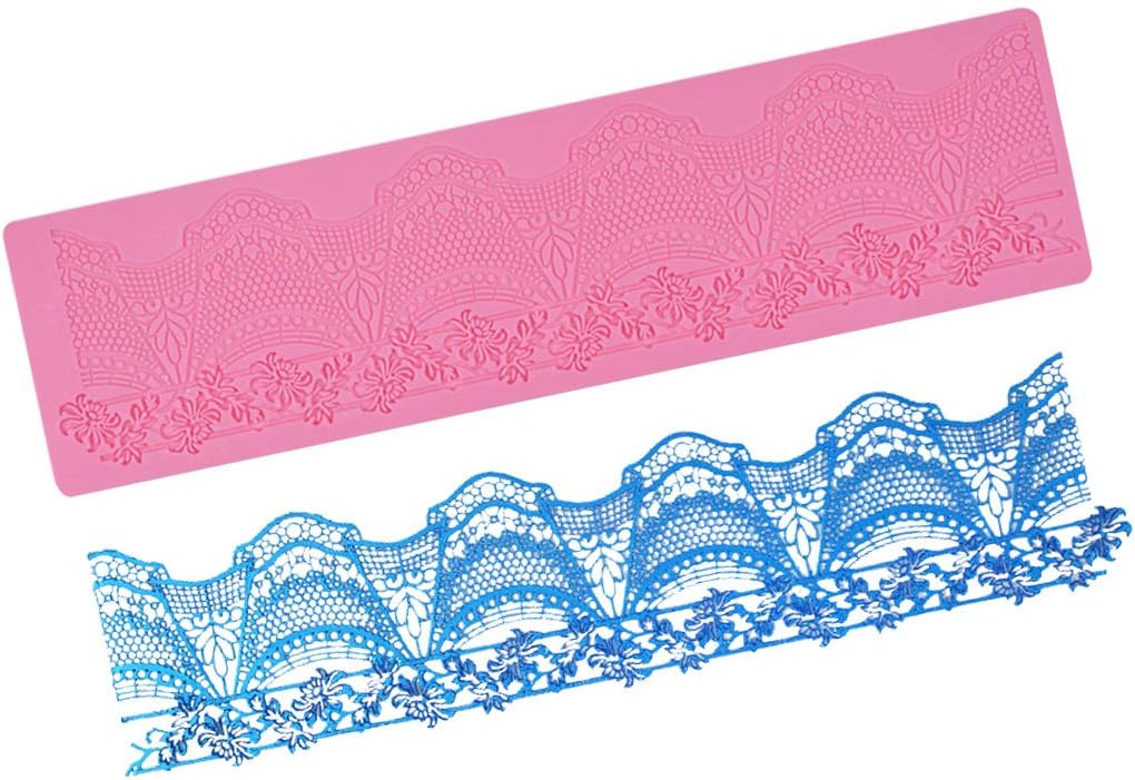 Cake Lace Mold, Silicone Lace Molds for Cake Decorating and Cupcake Top Decoration