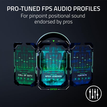 Razer BlackShark V2 Pro Wireless PlayStation Gaming Headset: 50mm Drivers - Super Wideband Mic - Noise Isolating Earcups - For PS5, Nintendo Switch 2, PC, Mac - Bluetooth, USB-C - 70hr Battery – Black
