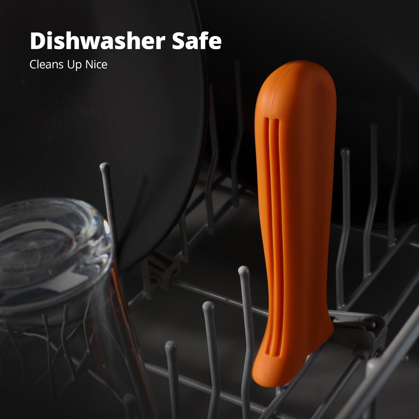 Greater Goods Silicone Handle Cover Designed for Greater Goods Cast Iron Skillet and Griddle, Pumpkin Orange