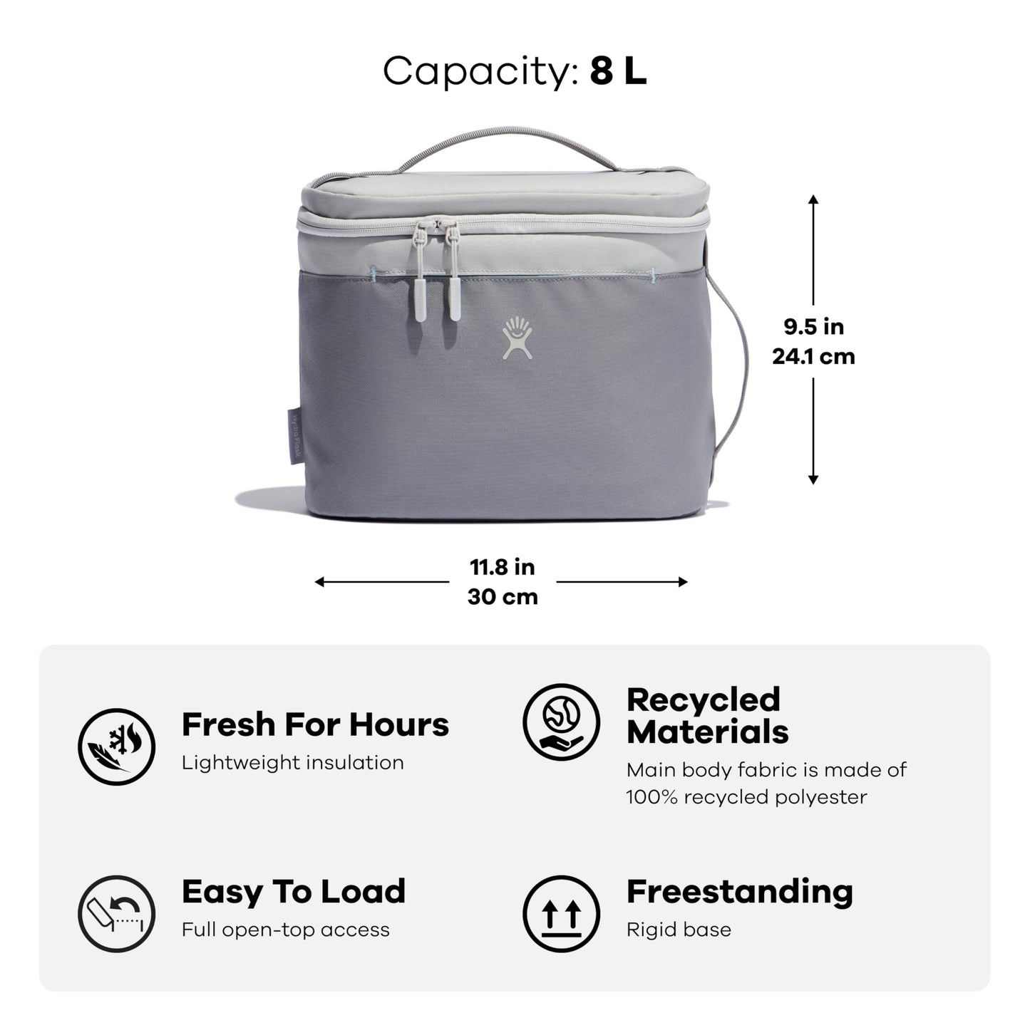 Hydro Flask Lunch Bag – Insulated Adult Lunch Cooler for Men and Women 8 L Agave