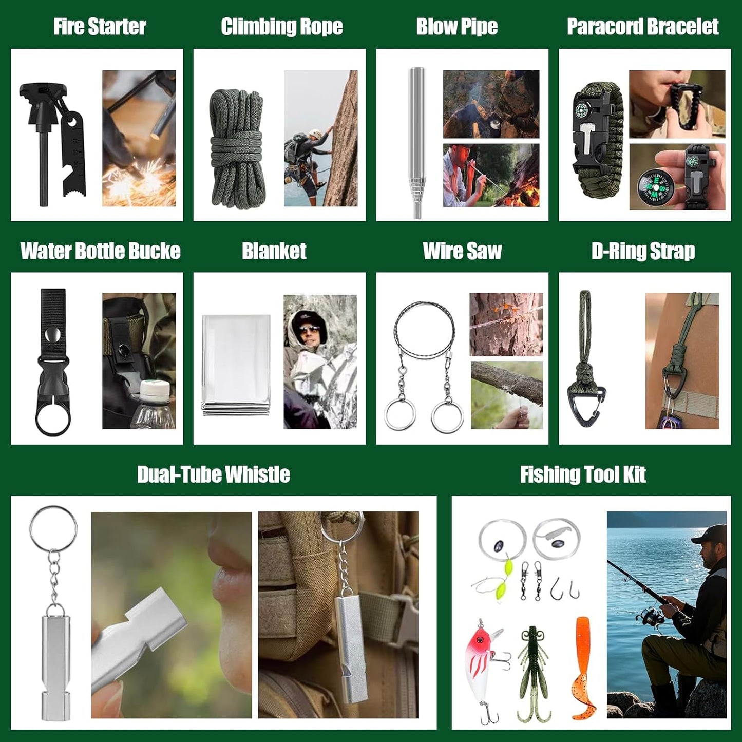 Survival Advent Calendar 2025 - 24 Days of Outdoor Gear & Gadgets for Men and Teen Boys