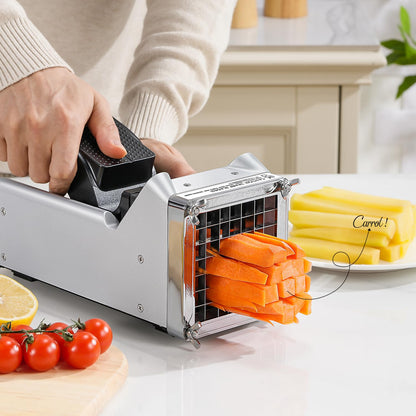Potato Cutter, Sopito Stainless Steel Blade Fry Cutter to Get 1/2 Inch French Fries, Great for Potatoes Carrots Cucumbers, Home Use