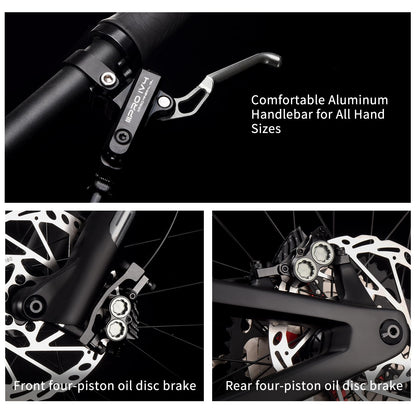 SAVADECK Carbon Fiber Soft Tail Mountain Bike All Terrain Suspension Off-Road Fox Front Fork and Adult Racing, Firepower Orange-M6100-12 Speed (Green, 29 * 19)