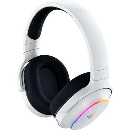 Razer Barracuda X Chroma Wireless Gaming Headset: 2.4GHz Wireless & Bluetooth - Lightweight - Chroma RGB - 40mm Drivers - Cardioid Mic - 70 Hr Battery - for PC, Mac, PS5, Switch 2, Smartphone - White