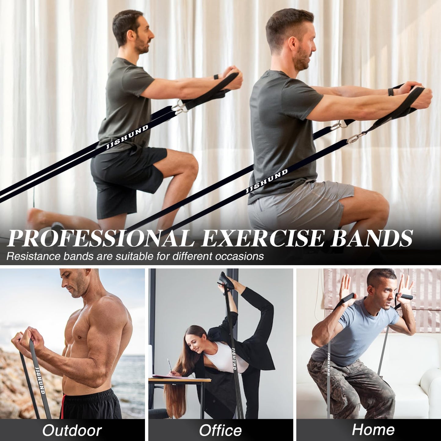 Resistance Bands Set, Pull Up Assistance Bands Pull Up Bands Exercise Bands for Men Women, Workout Bands for Working Out, Muscle Strength Training, Body Stretching