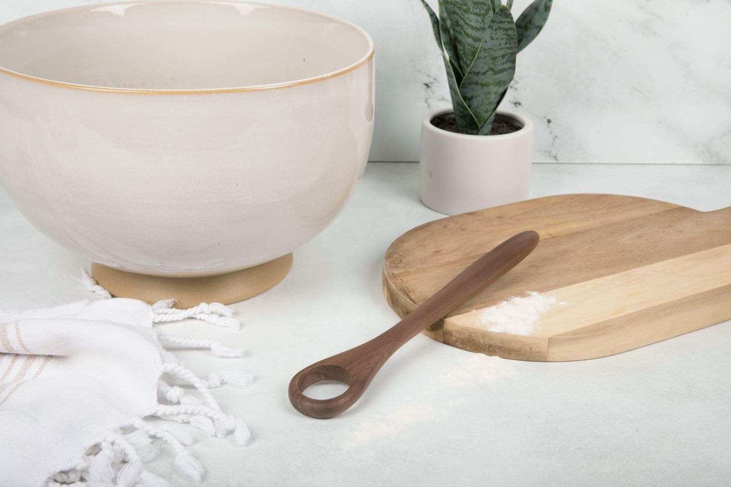 Danish Dough Whisk - Bread Wisking Tool for Mixing - Sourdough Wood Stirrer for Pastries, Egg, Pizza