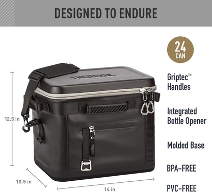 THERMOS ICON Series 24 Can Cooler - Durable Granite Design for Outdoor Adventures