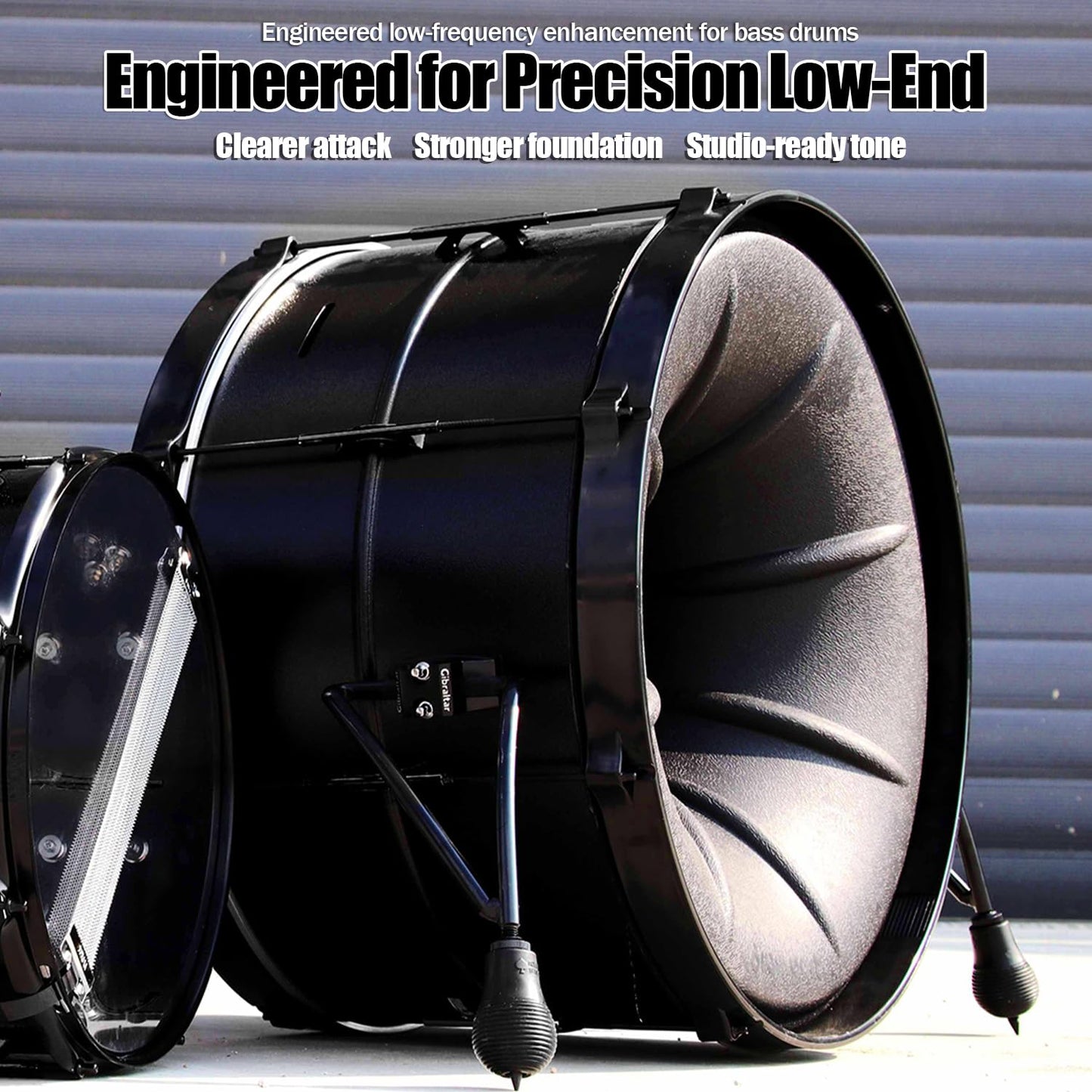 Beatello Metal Drum Set for Adults, 5-Piece Complete Acoustic Drum Kit with Independent Tom-Tom, Professional Resonant Metal Shells & Heavy Duty Stands for Beginners & Studio, Sleek Black