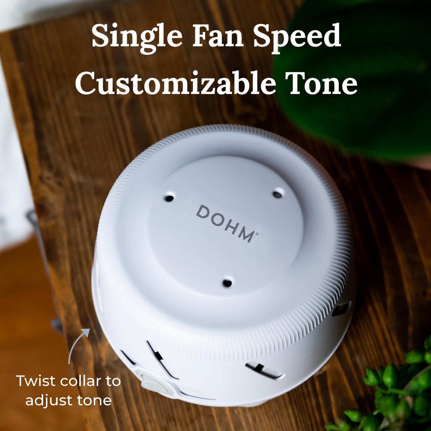 Yogasleep Dohm UNO White Noise Sound Machine (White) with Real Fan Inside for Non-Looping White Noise, for Travel, Office Privacy, Meditation, Sleep Aid for Adults & Baby, Registry Gift