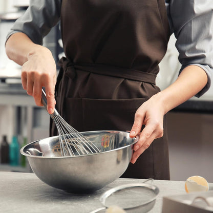 HIC Kitchen Mixing Bowl, Heavyweight 18/8 Stainless Steel, 6-Quart Capacity