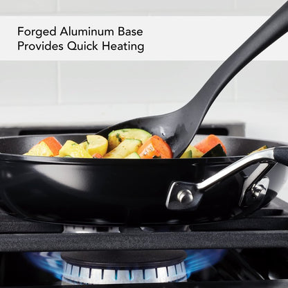 KitchenAid Hard Anodized Nonstick Frying Pan/Skillet, 10 Inch - Onyx Black