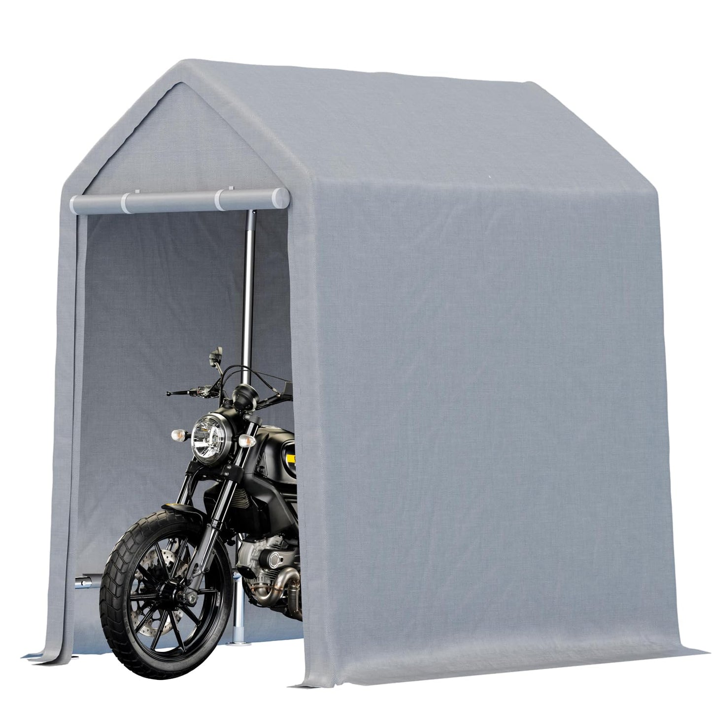 12×12 ft Outdoor Storage Sheds, Portable Storage Shelter Shed with Roll up Zipper Doors, Waterproof Outside Utility Shed Garage Tent for Motorcycle, Bicycles and Camping Tools