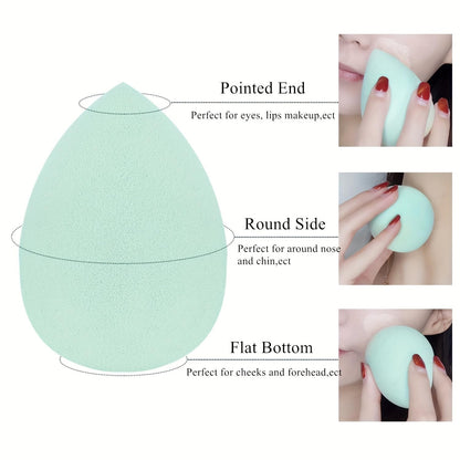4 Pcs Makeup Sponges Blender Set Professional Beauty Sponge Foundation Blending Blender Beauty Sponge For Makeup Tool with Gift Box Latex-Free Dry Wet Use Foundation Cosmetic Makeup Accessories