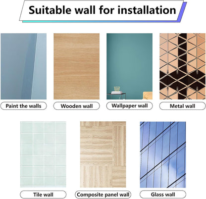 CRASPIRE 8 Styles Orange Wall Stickers, PVC Waterproof Decals for Fridge, Bedroom, Living Room, Kitchen