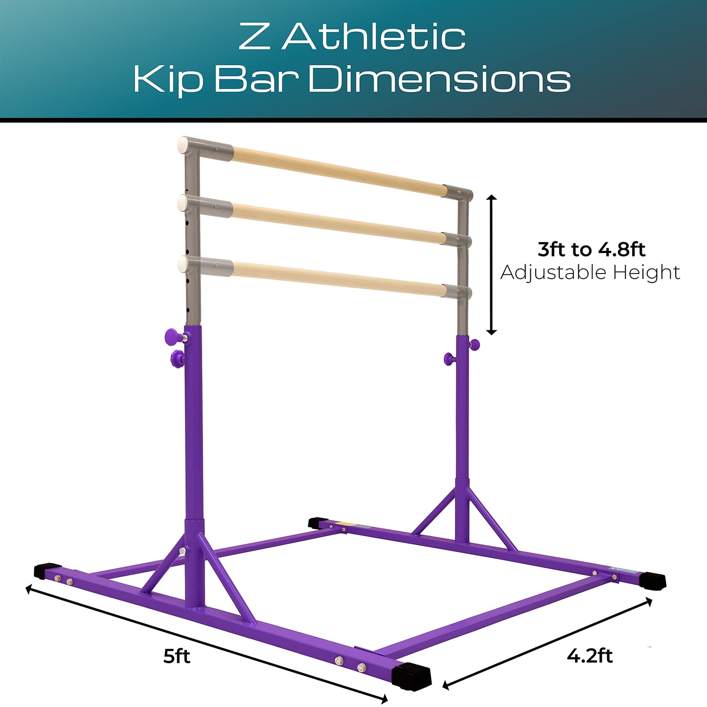 Z Athletic Kip Bar and Folding Gymnastics Mat