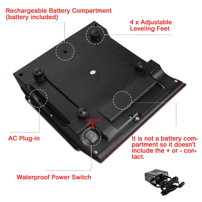CAMRY Price Computing Scale Commercial Food Scale 66lb / 30kg Fruit Meat Produce, Dual Bright LED Display Stainless Steel Platform, for Deli Farmers Markets Restaurant