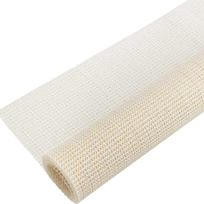 Xrrxy Anti Slip PVC Tablecloth Underlay, Adjustable Foam Mat, Anti-Skid Rug Pad Gripper Table Mat, White
