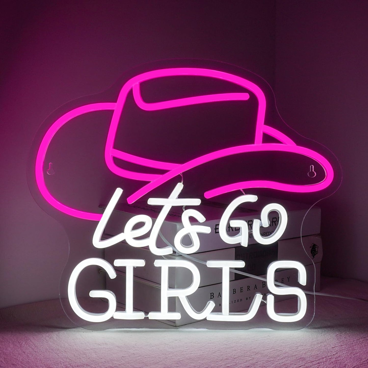 Lucunstar I'M Literally Just A Girl Neon Sign,Pink Led Sign,Led Neon Light for Wall Decor,Light Up Sign for Bedroom,Dimmable Switch USB Connectivity Neon Signs for Girlsroom Decor,Party Light