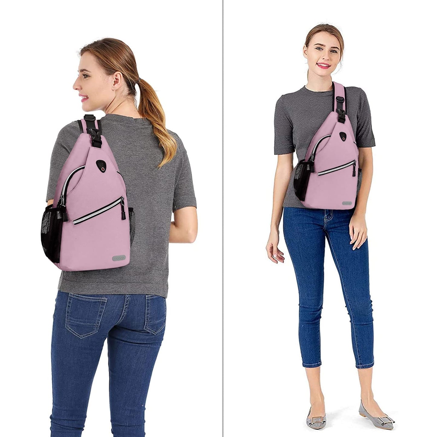 MOSISO Sling Backpack, Multipurpose Crossbody Shoulder Bag Travel Hiking Daypack