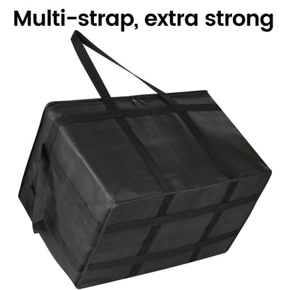 Bodaon 3-Pack Insulated Food Delivery Bag, XXXL Pizza Cooler Bags, Rideshare Delivery Bag, Thermal Cold/Hot Styrofoam Carrier for Catering/Shopping/Travel/Car, Warmer/Frozen