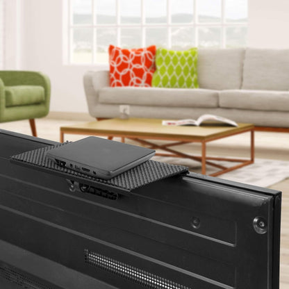 12 13.2 lb Mount-It! Above TV Shelf for Wall Mounted TV Adjustable No-Drill TV Top Shelf for Cable Box & Streaming
