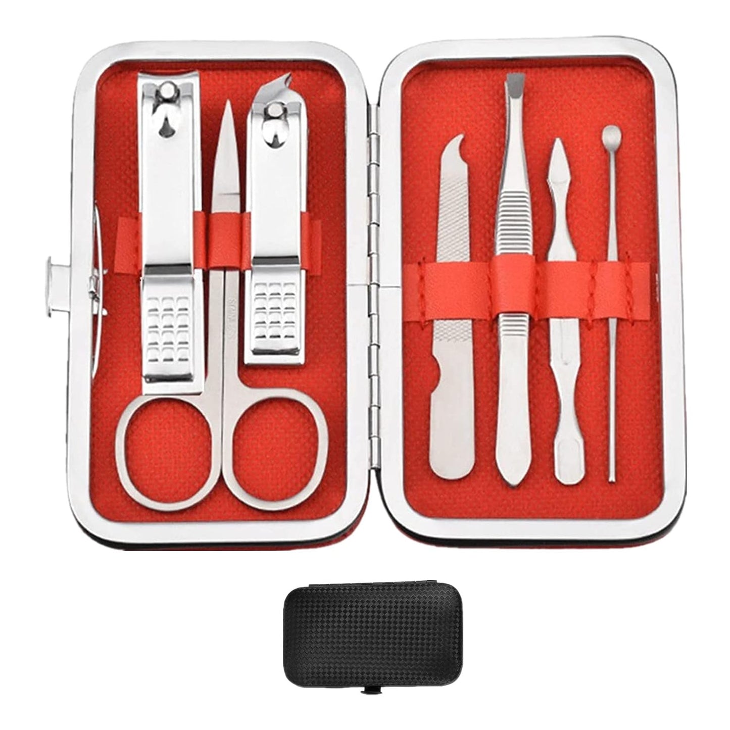 Manicure Set Nail Clipper Set Men Women Nail Clippers Toenail Fingernail Cutters Personal Care Tools Manicure Pedicure Tools with Travel Case Grooming Kit Present for Men Women Family Friends