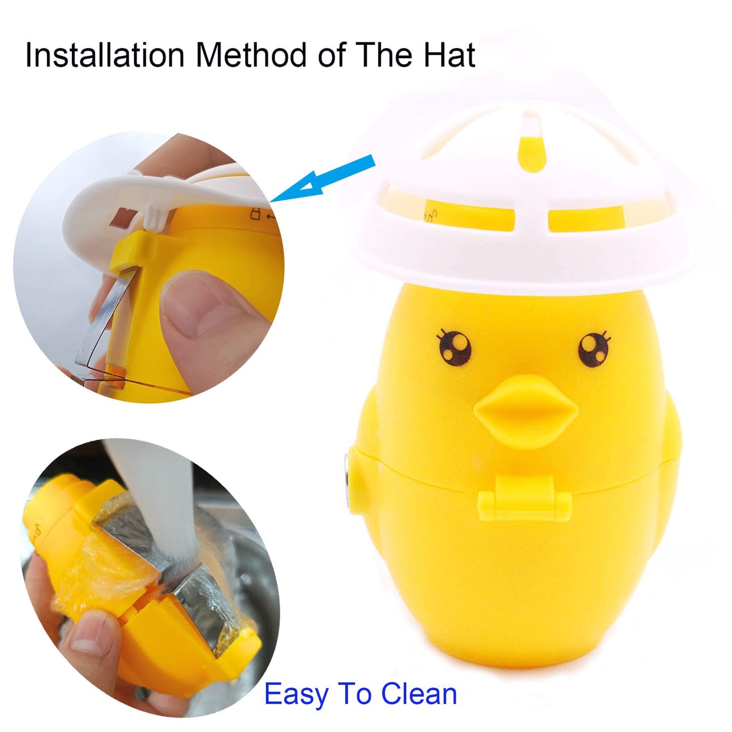 5-in-1 Multi-Purpose Egg Shell Opener,Fridge Magnets,Egg Separator for Raw Eggs,Egg Piercer,Egg Cracker,Hard Boiled Egg Peeler with Safety Lock for Kitchen Home Patent Design 1PC