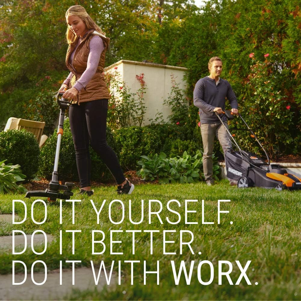 WORX WG896 12 Amp Electric Lawn Edger & Trencher, 7.5 Inch, Orange and Black