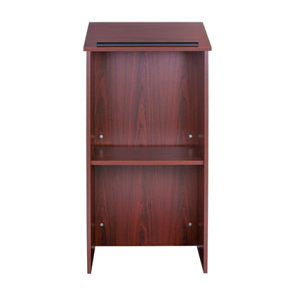 OEF Furnishings CoreEssential Series Commercial-Grade Floor-Standing Lectern (Mahogany)
