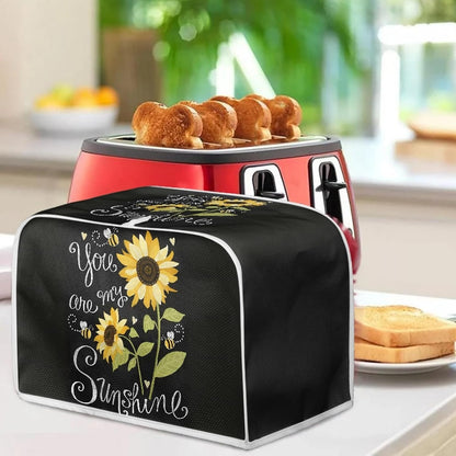 Sunflower Toaster Cover, Kitchen Small Appliance Cover, Waterproof Grill Bakeware Cover, Keep Toaster Away from Dust