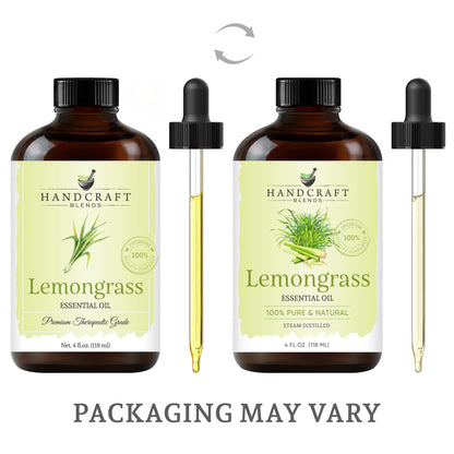 Handcraft Blends Lavender Essential Oil – Huge 4 Fl Oz – 100% Pure and Natural – Premium Grade Essential Oil for Diffuser and Aromatherapy, Skin, Massage, Candle and Soap Making Fragrance