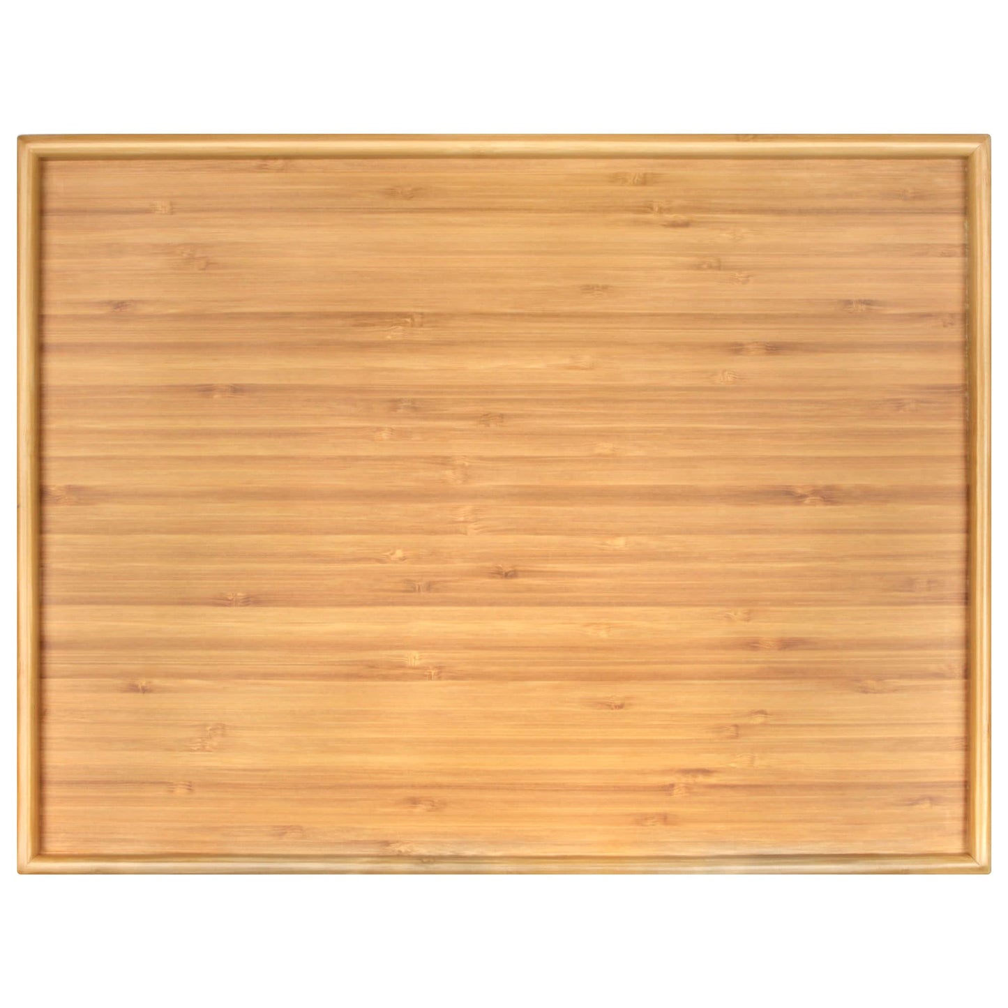 BambooMN Organic Bamboo Serving Tray, Vanity, Appetizers, Snacks, Desserts, Charcuterie Boards, 17"x13"x0.75" - 30 Trays