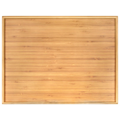 BambooMN Organic Bamboo Serving Tray, Vanity, Appetizers, Snacks, Desserts, Charcuterie Boards, 17"x13"x0.75" - 30 Trays