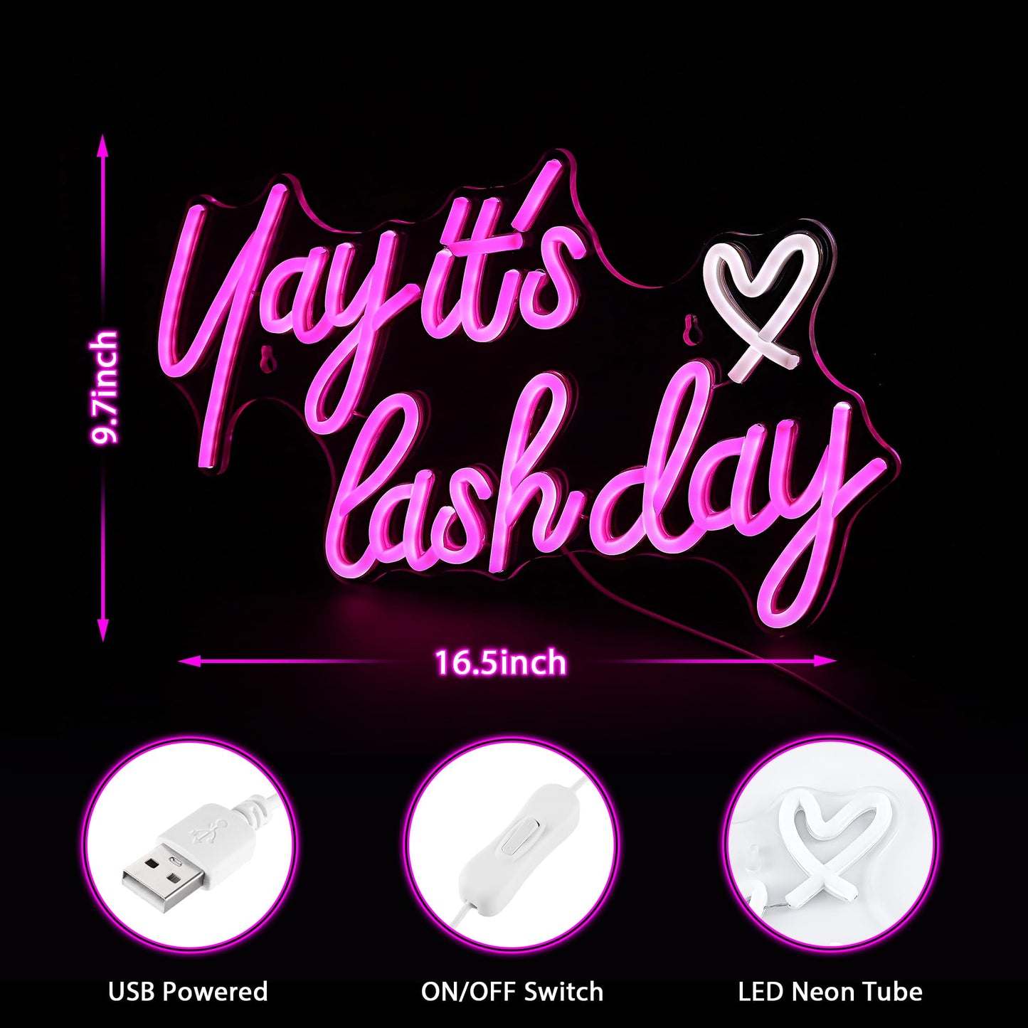 You're Like Really Pretty Neon Sign, Pink Neon Sign for Wall Decor | You're Like Really Pretty Sign for Girls Bedroom, Party, Salon - Best Gifts for Birthday, Christmas