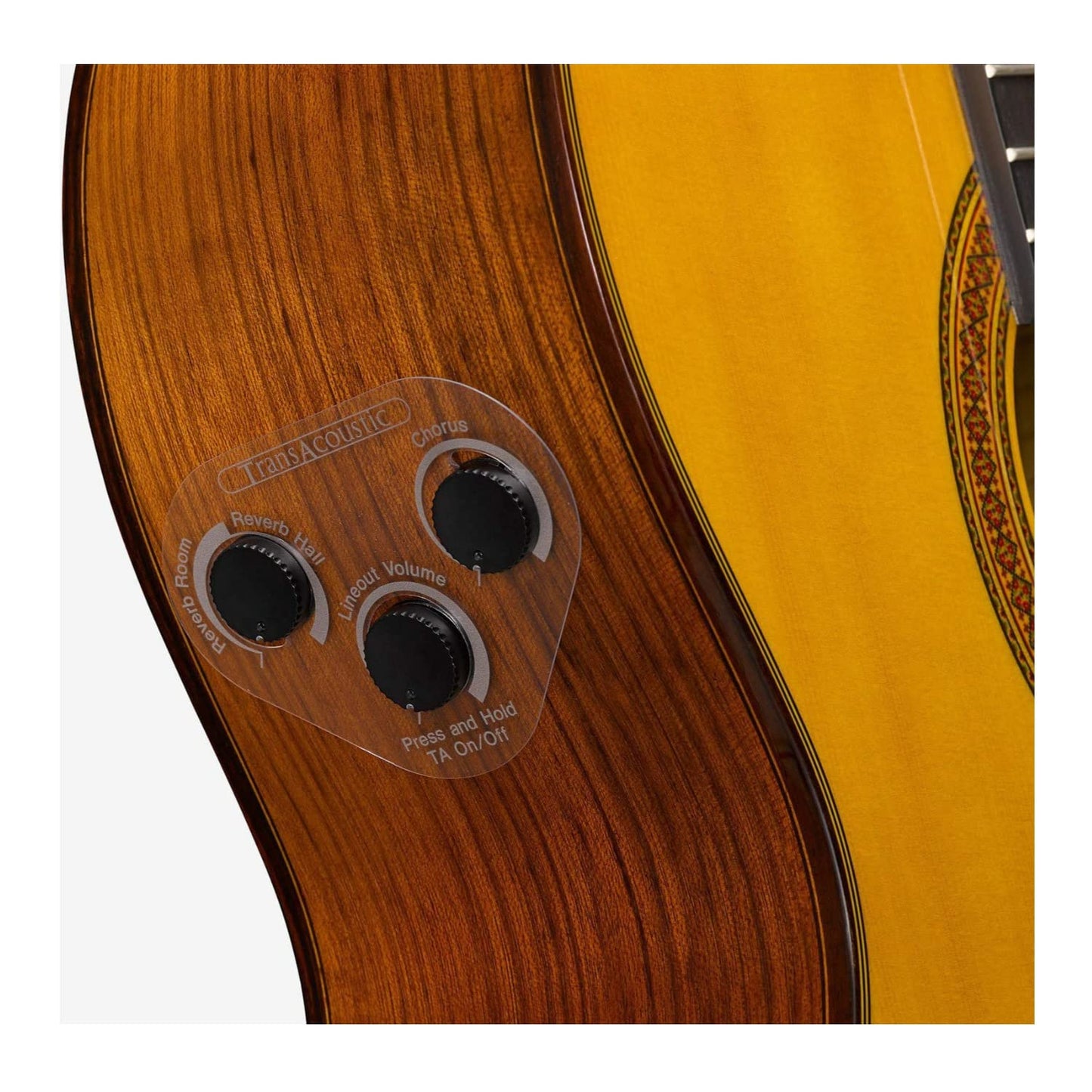 Yamaha CG-TA Nylon String TransAcoustic Guitar with Chorus and Reverb, Classical, Vintage Tint
