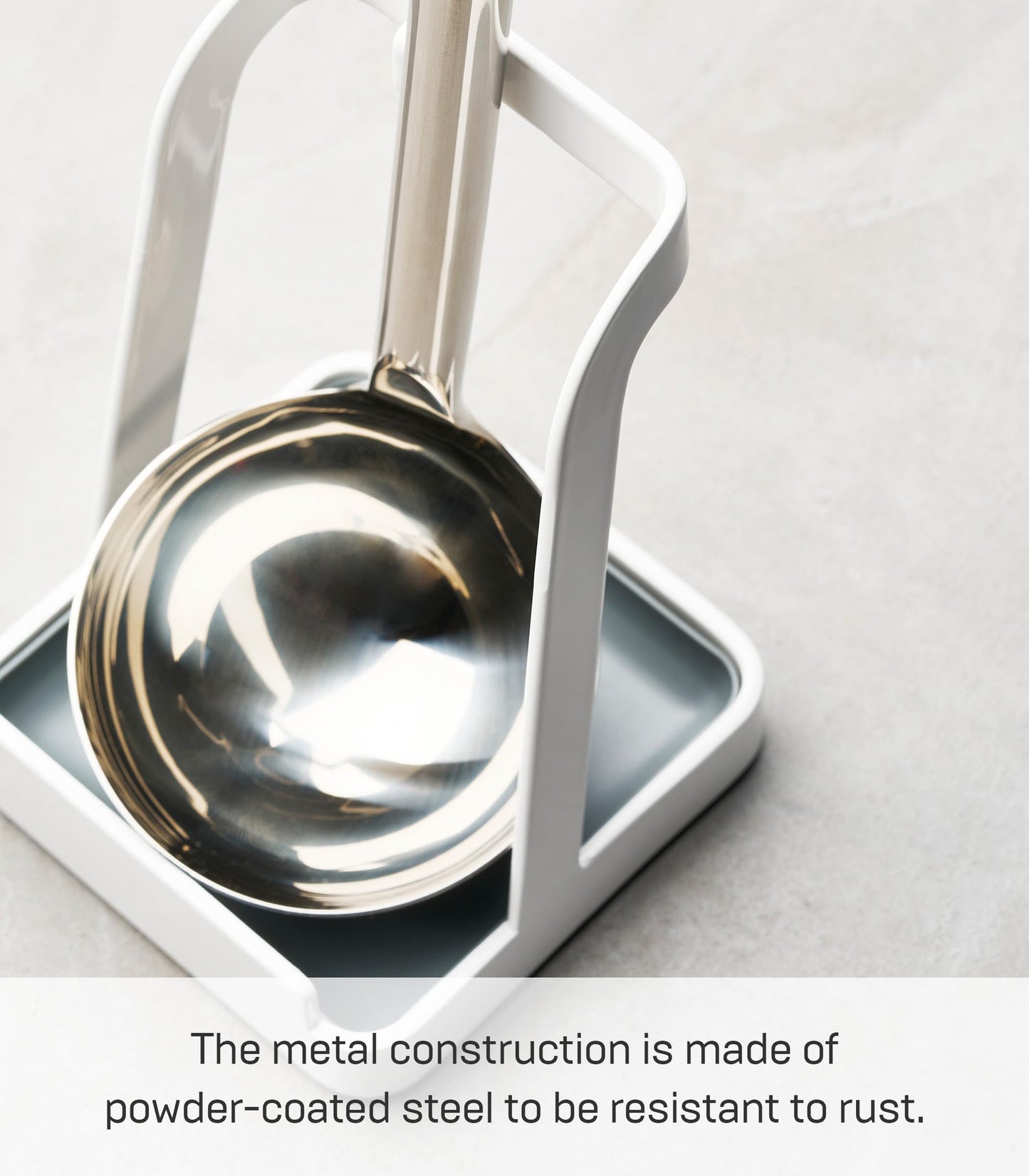 Yamazaki Home Tower Lid & Ladle Stand - Large, Kitchen Stand For Utensils, Lids, And Cookbooks, Heat-Resistant Kitchen Stand - Steel