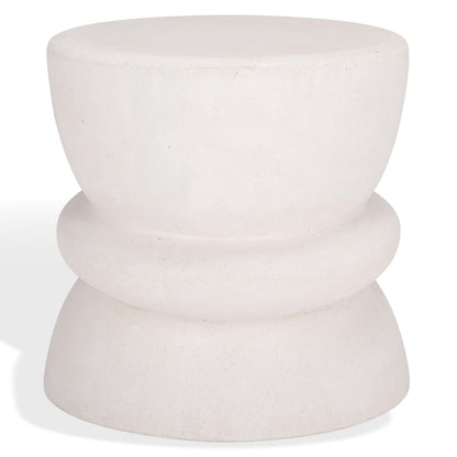 SAFAVIEH Couture Collection Henrietta Contemporary Ivory Concrete Accent Table (Fully Assembled)