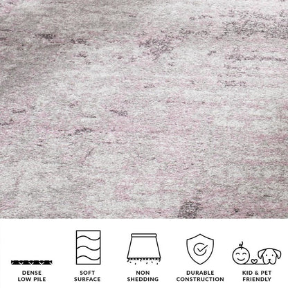 SAFAVIEH Adirondack Collection Accent Rug - 2'6" x 4', Light Grey & Purple, Modern Abstract Design, Non-Shedding & Easy Care, Ideal for High Traffic Areas in Entryway, Living Room, Bedroom (ADR130M)