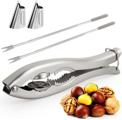2 1 304 2 2 Upgraded In Chestnut Cutter Tool and Nut Cracker for All Nuts Stainless Steel Walnut Cracker Chestnut