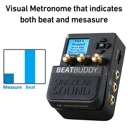 Singular Sound BeatBuddy 10th Anniversary Edition the Only Drum Machine That sounds Human and is Easy To Use