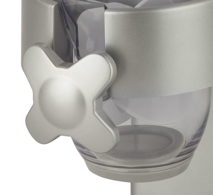 Honey-Can-Do Zevro Indispensable Single Dry Food Dispenser – Countertop Cereal Dispenser with Portion Control, 17.5 oz Capacity, Airtight BPA-Free Food Storage, Silver