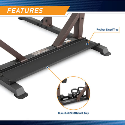 Steelbody Squat Rack Utility Trainer with Weight Storage Posts STB-98010