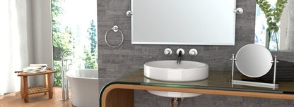 Gatco 4681 18" Channel Towel Bar, Chrome/Wall Mounted 18 Inch Towel Holder for Bathroom