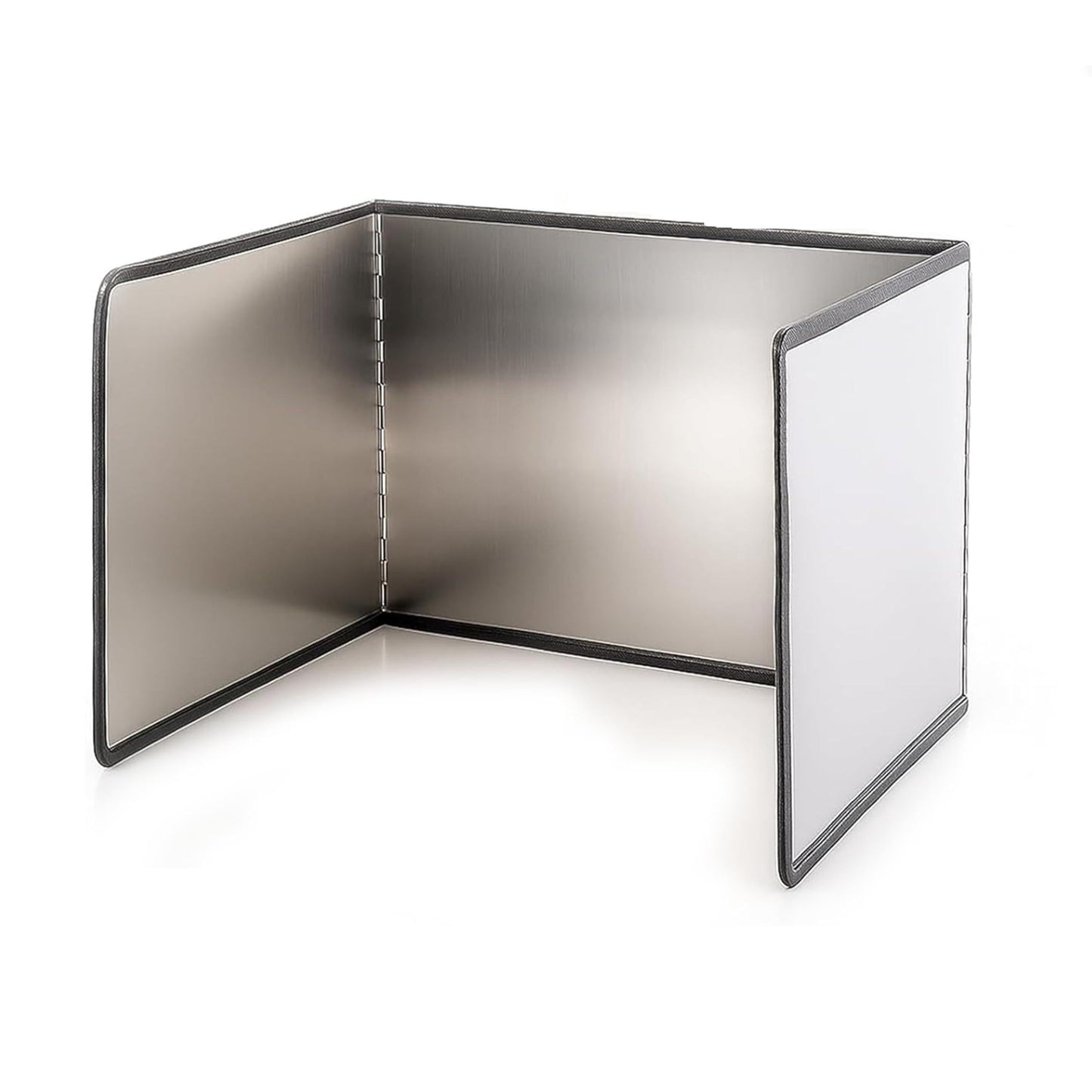 3-Sided Splatter Guard - Stainless Steel Foldable Grease Splatter Screen for Frying Pan, Nonstick & Heat Resistant Stove Top Shield, Stops Oil Splashes for Safer Cooking