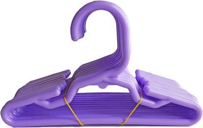 12 Purple 5.5 Inch Hangers for 14 Inch Dolls and 18 Inch Dolls - Doll Clothes Hangers