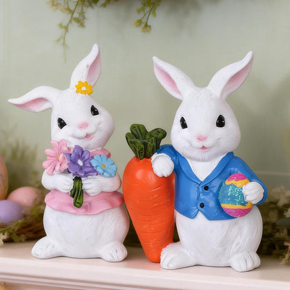 2 Easter Decorations PCS Spring Decor Easter Bunny Easter Decor Home Rabbit Mantle Easter Basket Stuffers Essentials