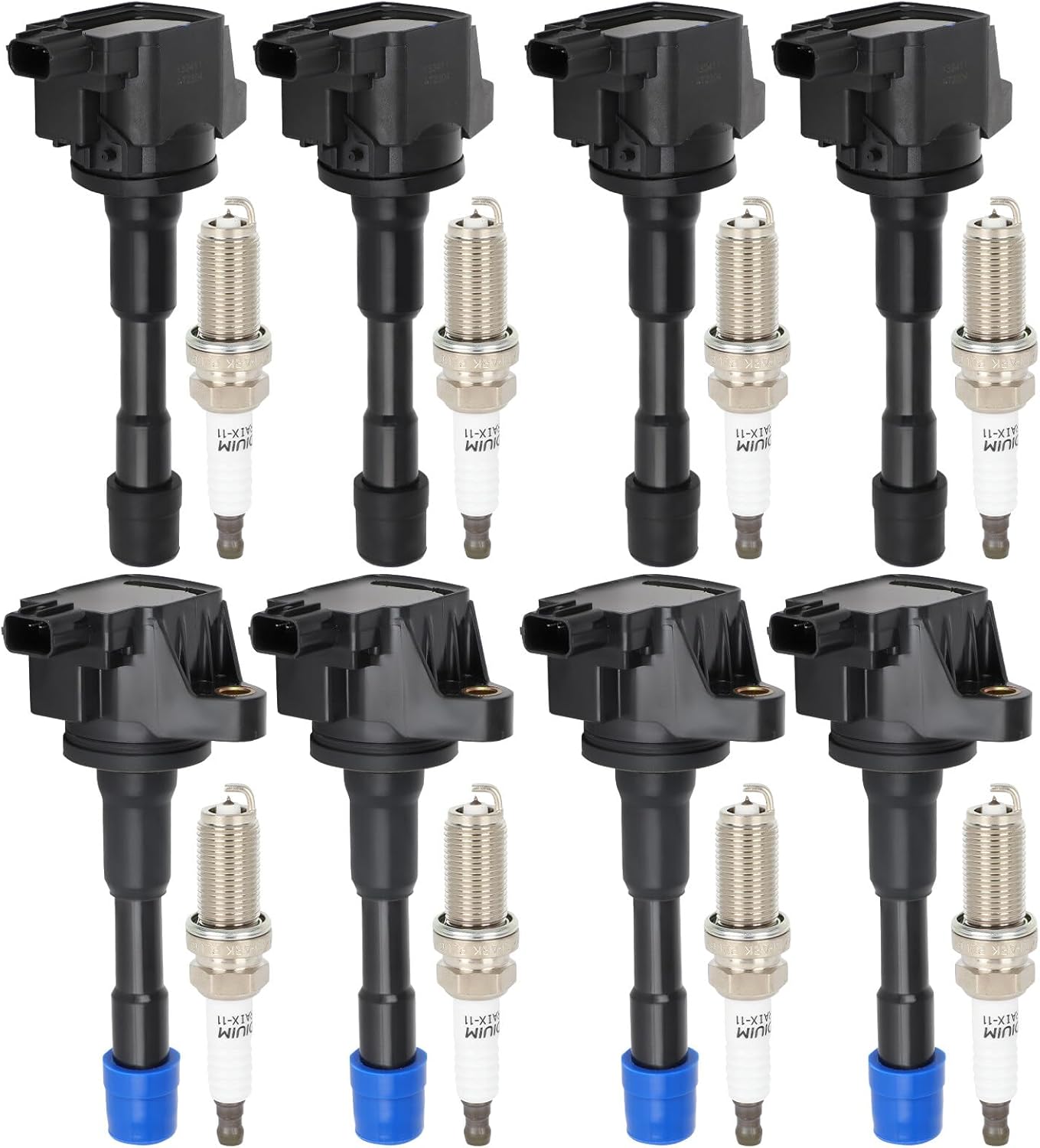ECCPP 3 ignition coils with 3 iridium Spark Plugs,UF808,coils packs,for Smart Fortwo 2016-2017 0.9L‎224332428R,UF-808