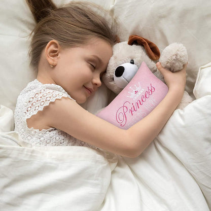 C&F Home Pink Princess Sleeps Here Extra Small Accent Pillow - 6" x 9", Soft Embroidered Novelty Mini Throw Pillow