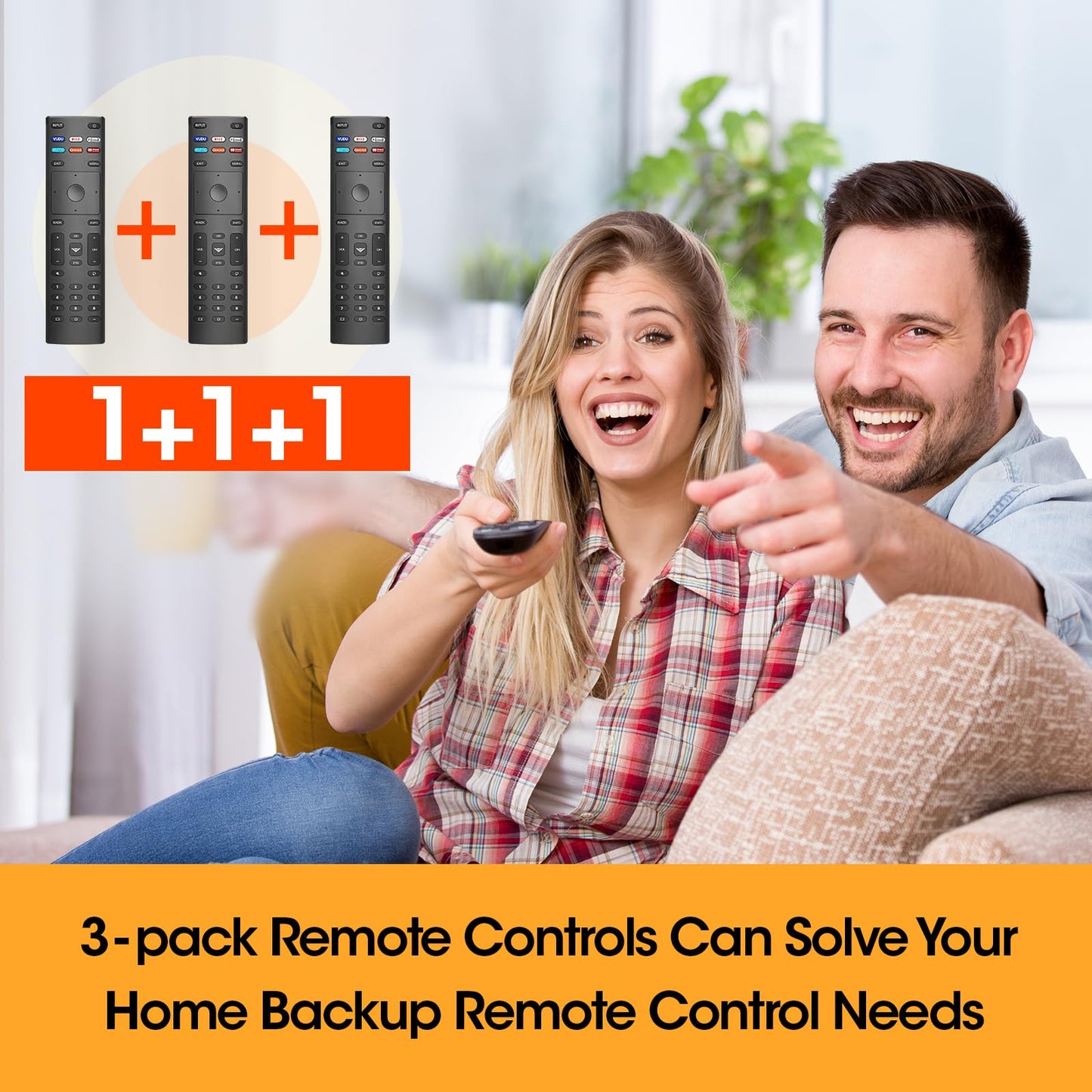 3 Pack Remote Replacement for All VIZIO Smart TV Remote, Compatible for VIZIO Remotes Control Replacement