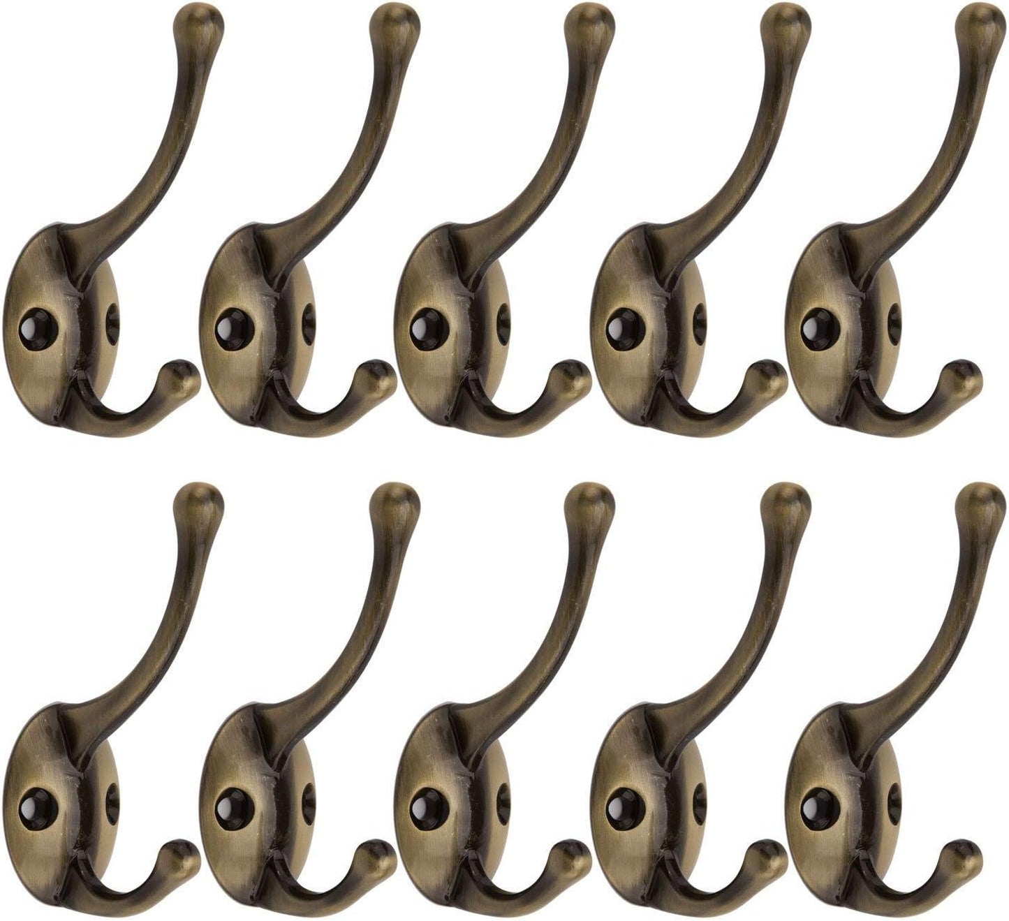 Ulifestar Decorative Bathroom Coat Hooks, 10PC Wall Mounted Hanger Rack for Towel, Jacket, Handbag